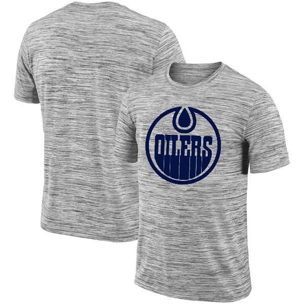 Edmonton Oilers 2018 Heathered Black Sideline Legend Velocity Travel Performance T-Shirt,We sell and wholesale Edmonton Oilers 2018 Heathered Black Sideline Legend Velocity Travel Performance T-Shirt on line form chian!